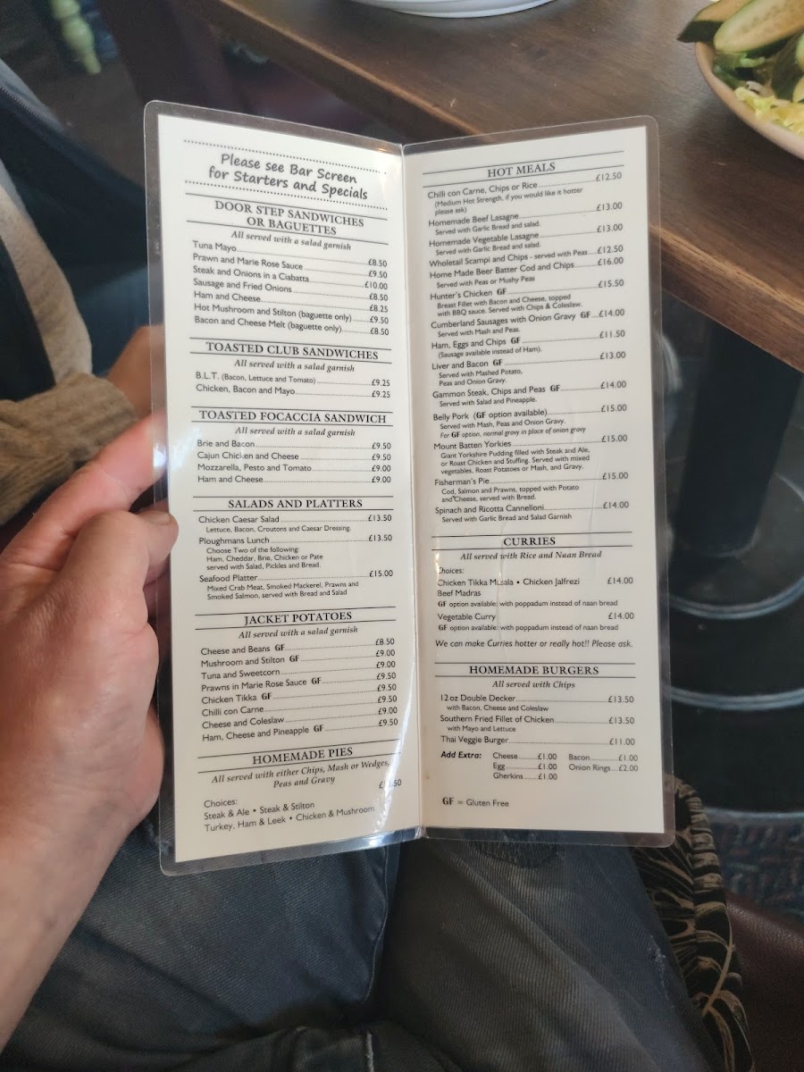 Menu - Mount Batten Bar photo 1